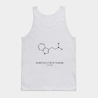 Dimethyltryptamine / DMT Molecular Structure in White Tank Top